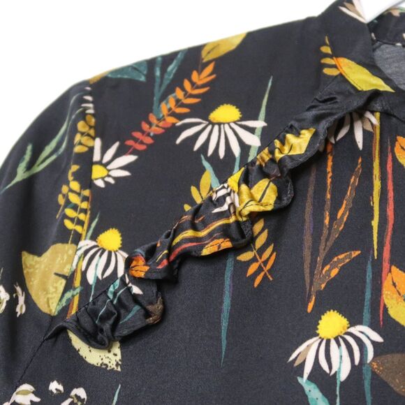 Baum und Pferdgarten Womens Blouse Size Small Multicolor Floral Feminine Prairie - Picture 8 of 8